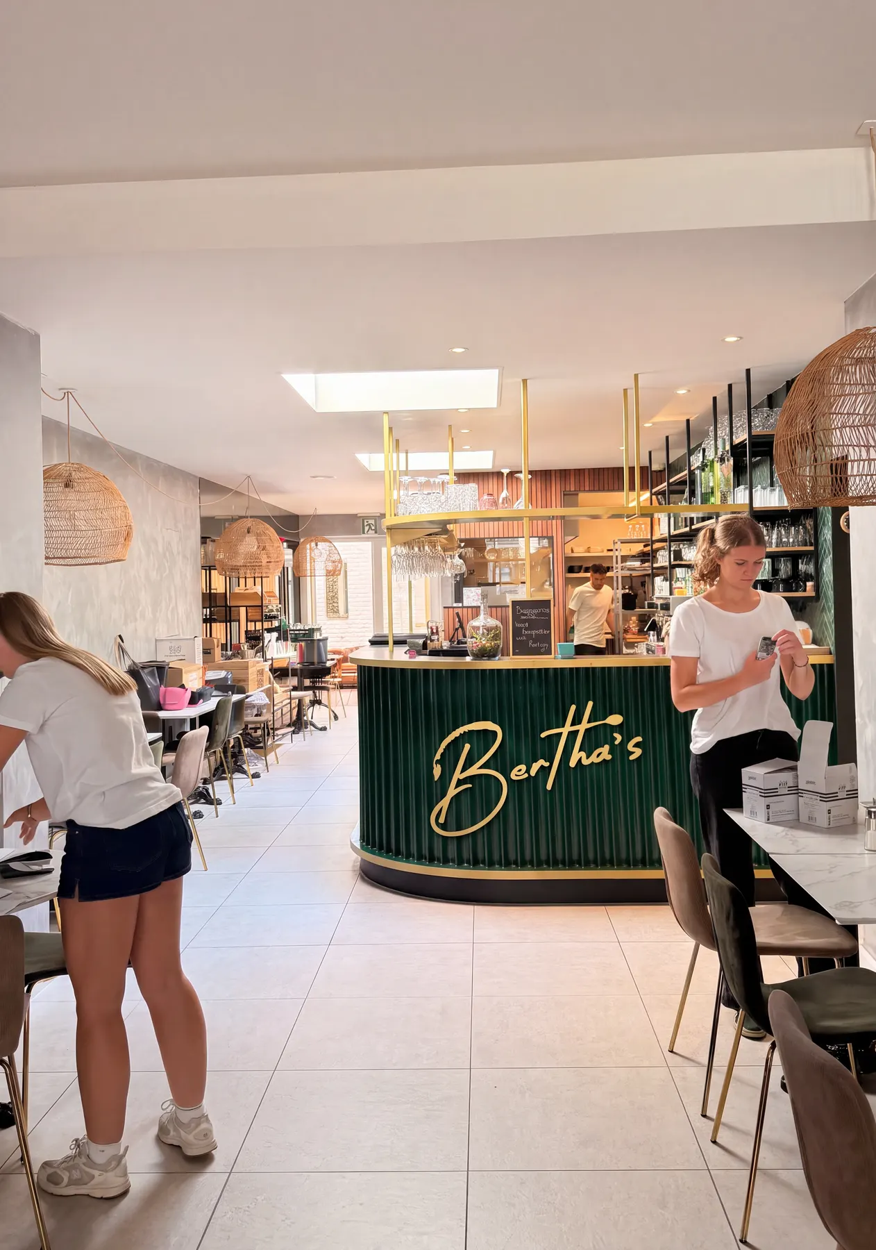 De groene toog van Bertha's, Menenstraat Ieper